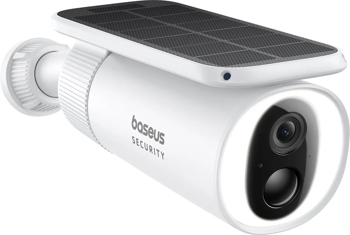Baseus S1 Solar Beveiligingscamera 2K - Wit