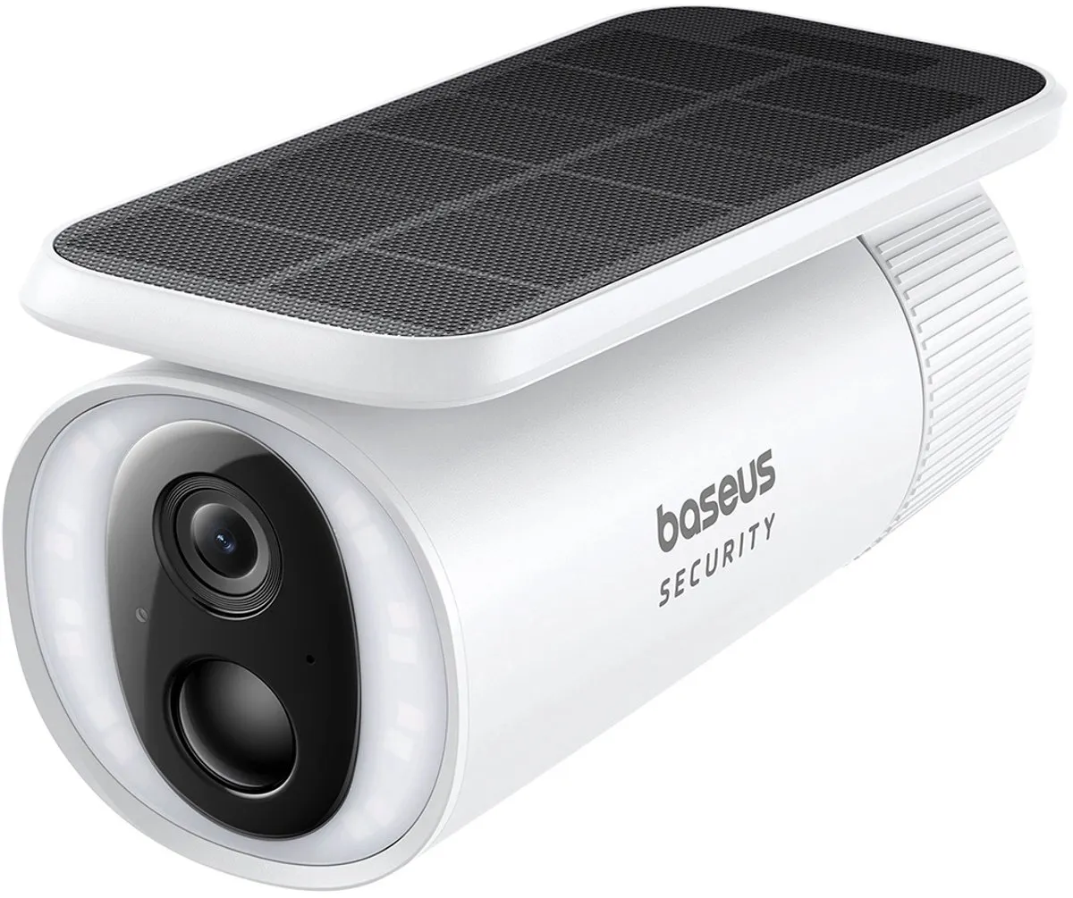 Baseus S1 Solar Beveiligingscamera 2K - Wit - afbeelding 6 van 6