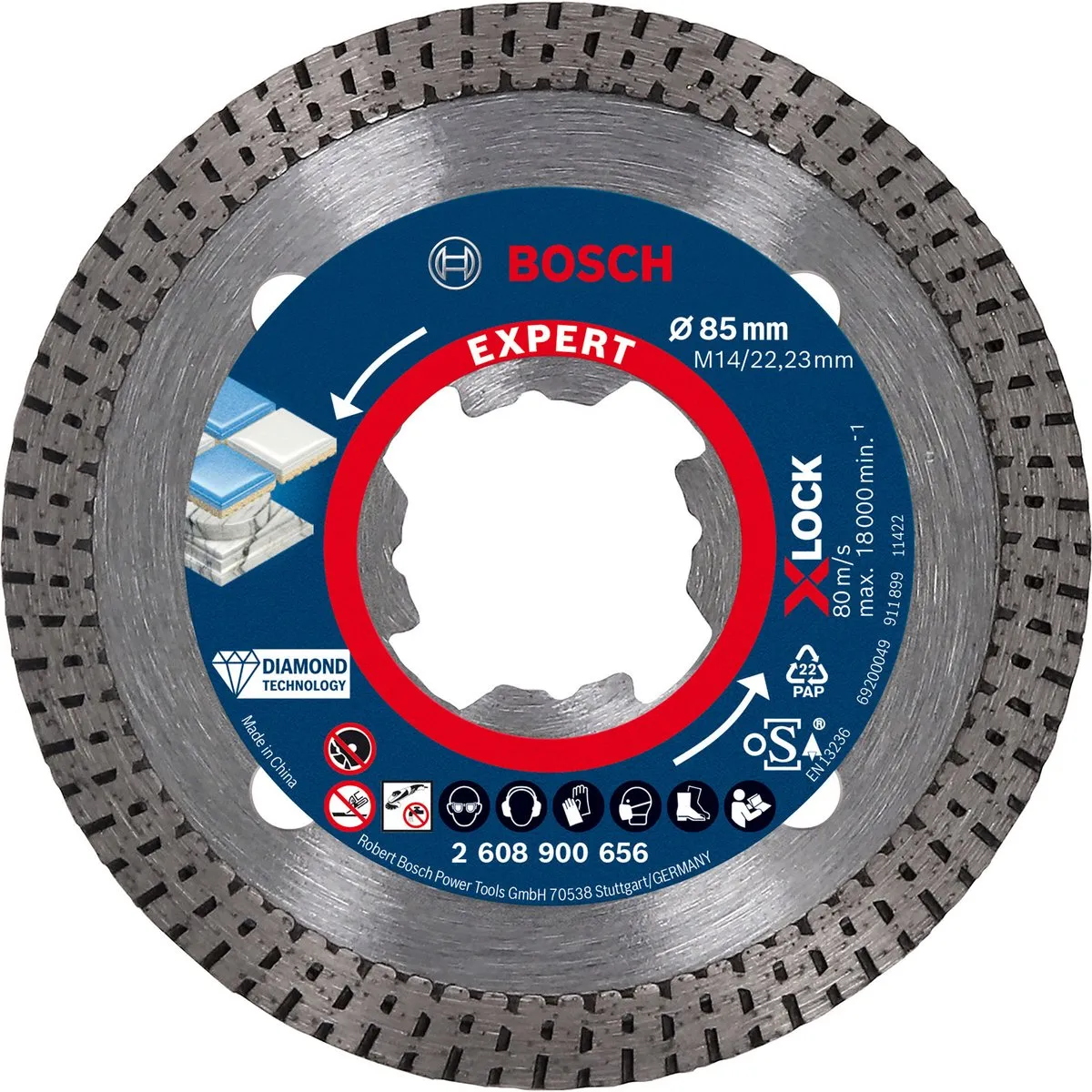 Bosch Professional EXPERT X-Lock Diamantschijf 85mm