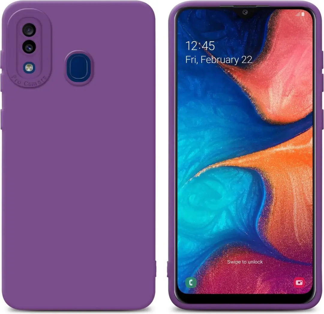 Cadorabo Hoesje geschikt voor Samsung Galaxy A20 / A30 / M10s in FLUID MAT PAARS