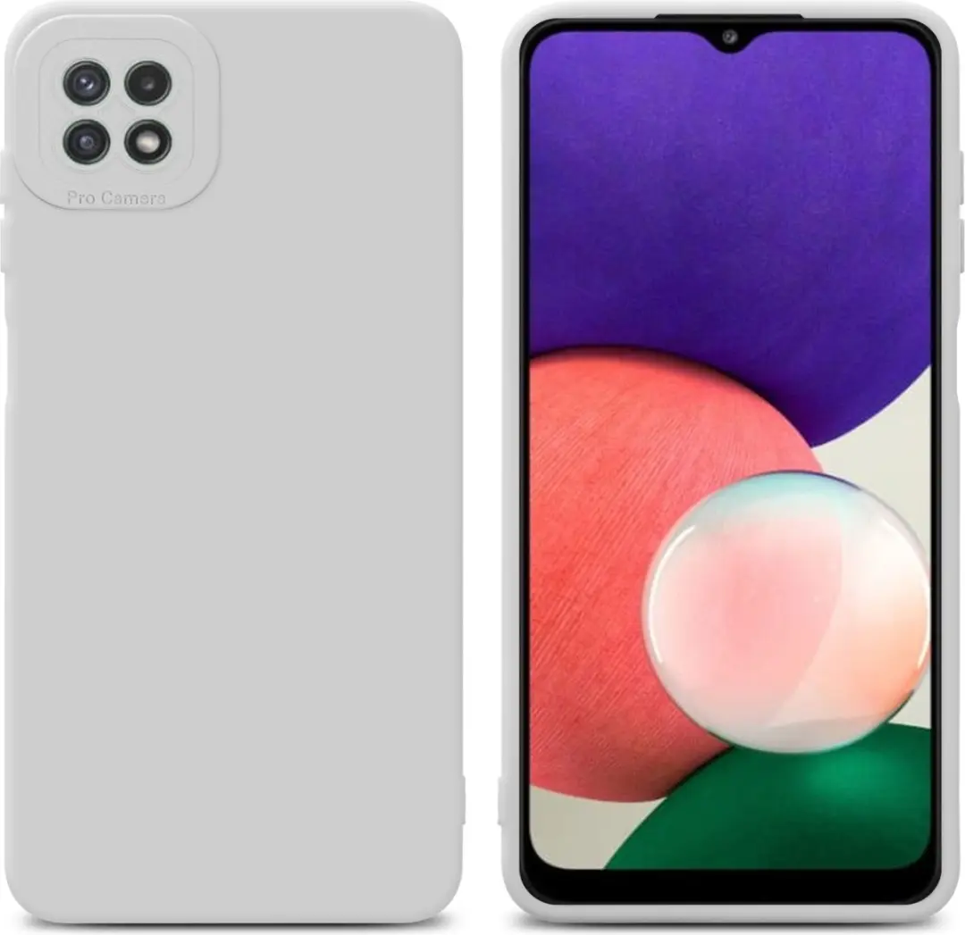 Cadorabo Hoesje geschikt voor Samsung Galaxy A22 5G in FLUID WIT