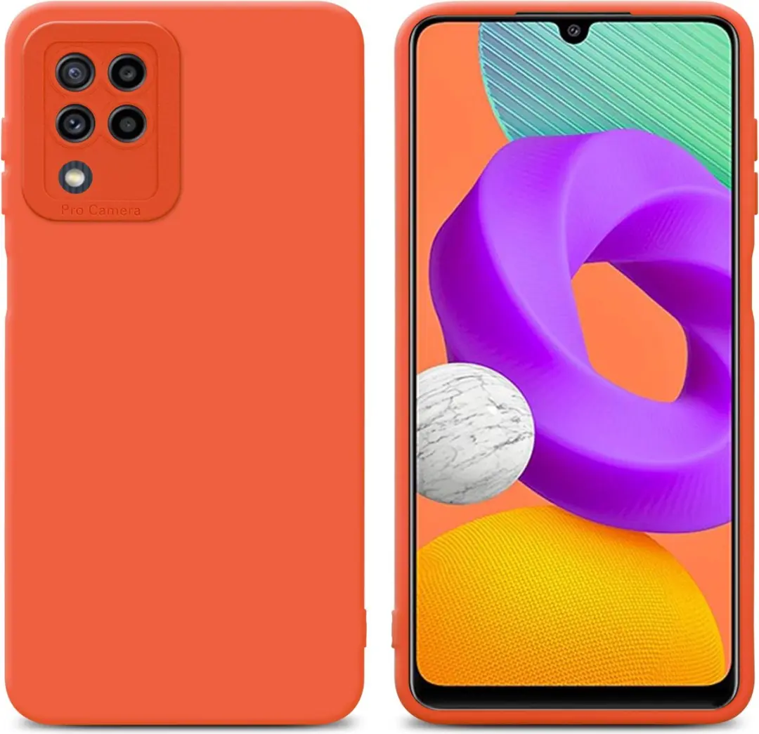 Cadorabo Hoesje geschikt voor Samsung Galaxy M22 / M32 4G in FLUID ORANJE