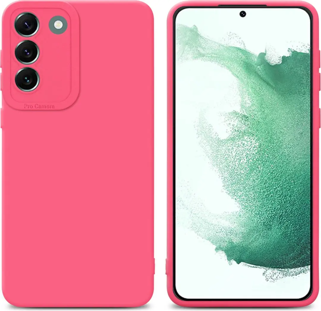 Cadorabo Hoesje geschikt voor Samsung Galaxy S22 PLUS in FLUID ROOD