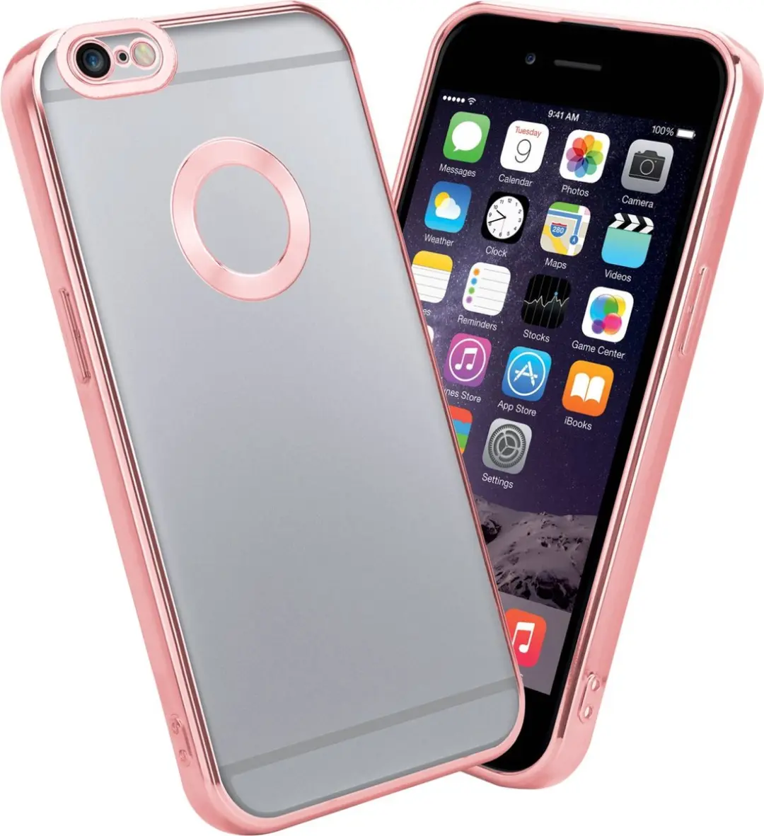 Cadorabo Hoesje geschikt voor Apple iPhone 6 PLUS / 6S PLUS in Transparant