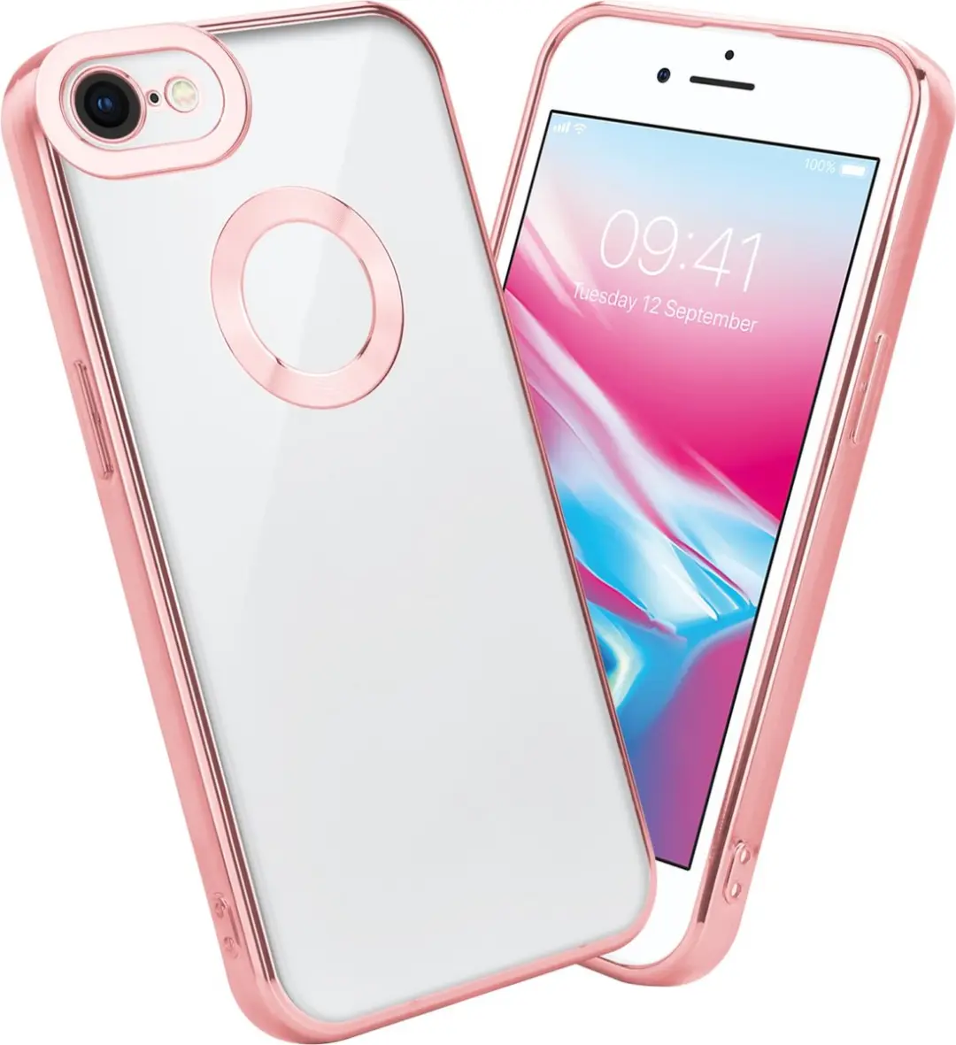 Cadorabo Hoesje geschikt voor Apple iPhone 7 / 7S / 8 / SE 2020 in Transparant