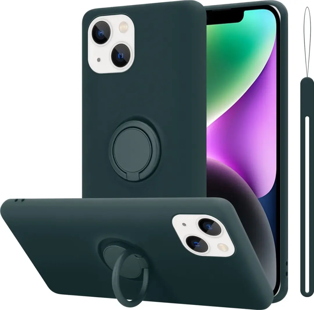 Cadorabo Hoesje geschikt voor Apple iPhone 14 PLUS in LIQUID GROEN