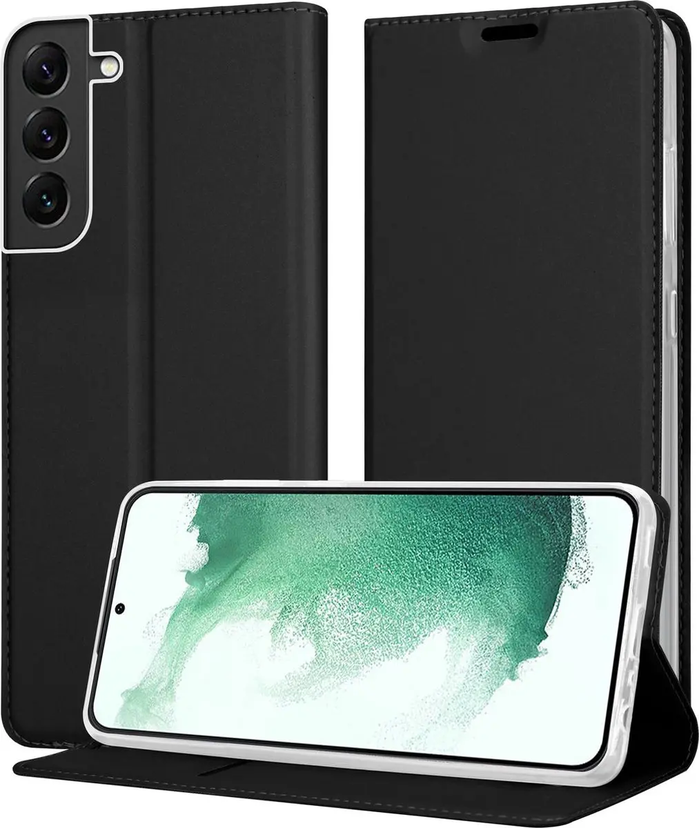 Cadorabo Hoesje geschikt voor Samsung Galaxy S22 PLUS in CLASSY ZWART