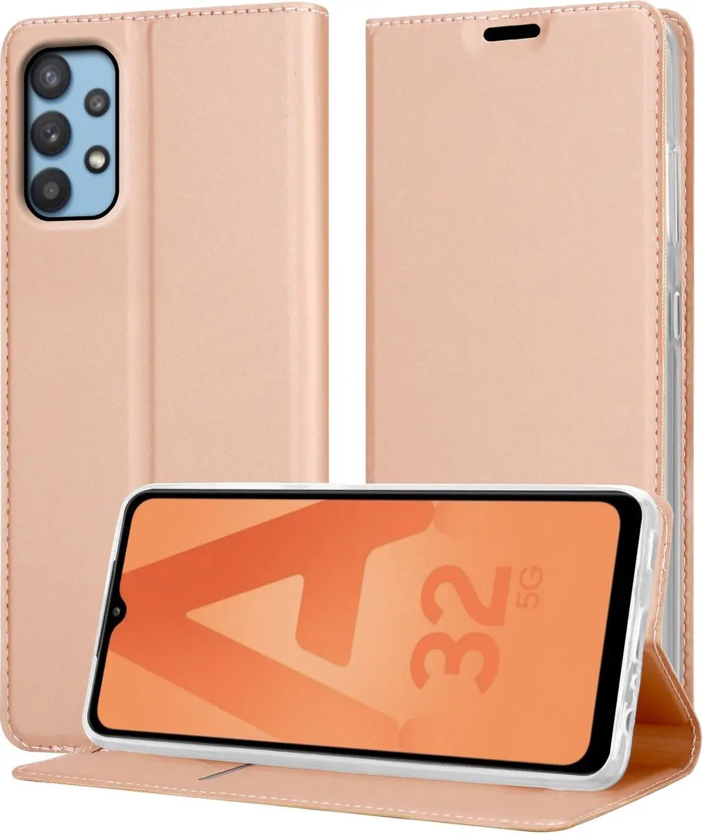 Cadorabo Hoesje geschikt voor Samsung Galaxy A32 5G in CLASSY ROSE GOUD