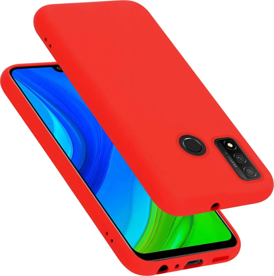 Cadorabo Hoesje geschikt voor Huawei P SMART 2020 in LIQUID ROOD