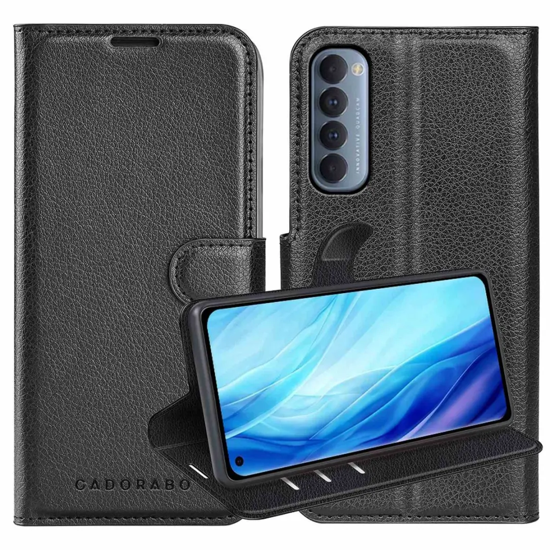 Cadorabo Hoesje geschikt voor Oppo Reno4 PRO in PHANTOM ZWART