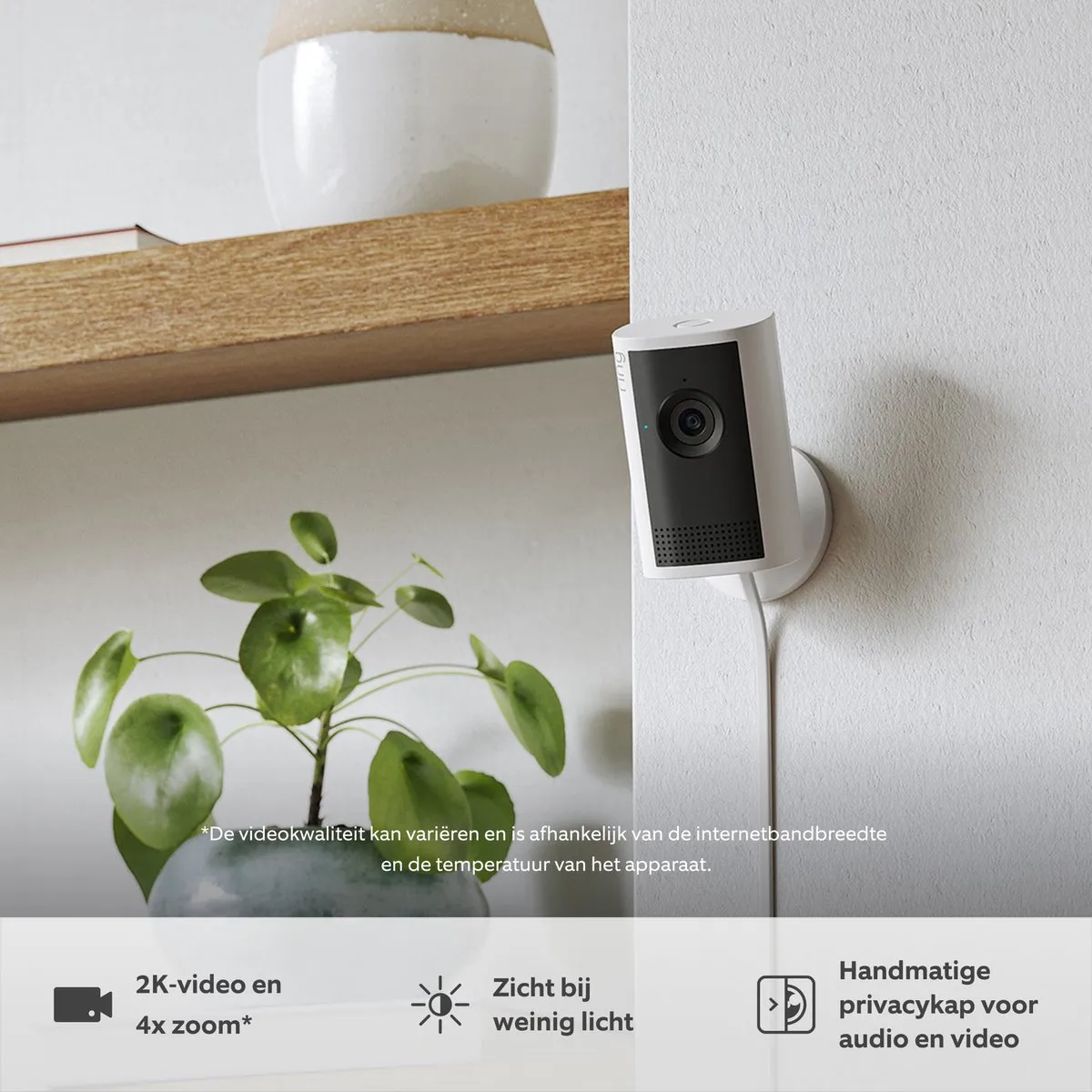 Ring Indoor Camera Plus Beveiligingscamera Wit - afbeelding 6 van 6