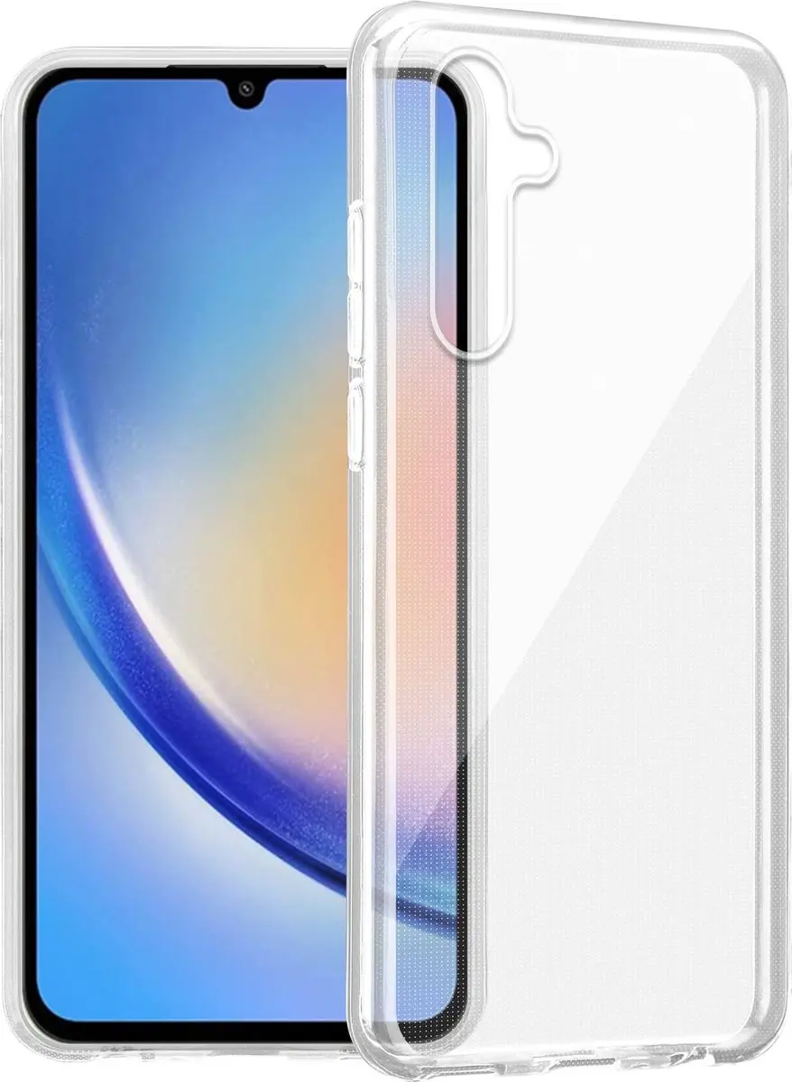 Cadorabo Hoesje geschikt voor Samsung Galaxy A34 5G in VOLLEDIG TRANSPARANT