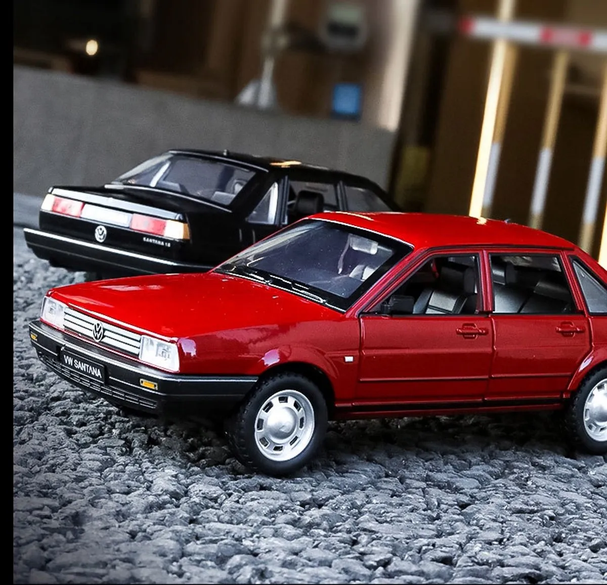 Volkswagen Santana Klassiek Modelauto 1:24 - Zwart
