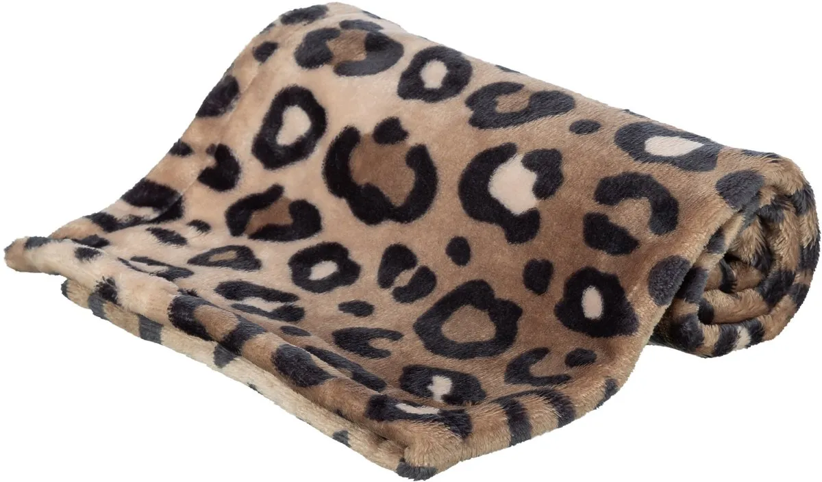Trixie Hondendeken Leo Pluche Bruin/Panterprint
