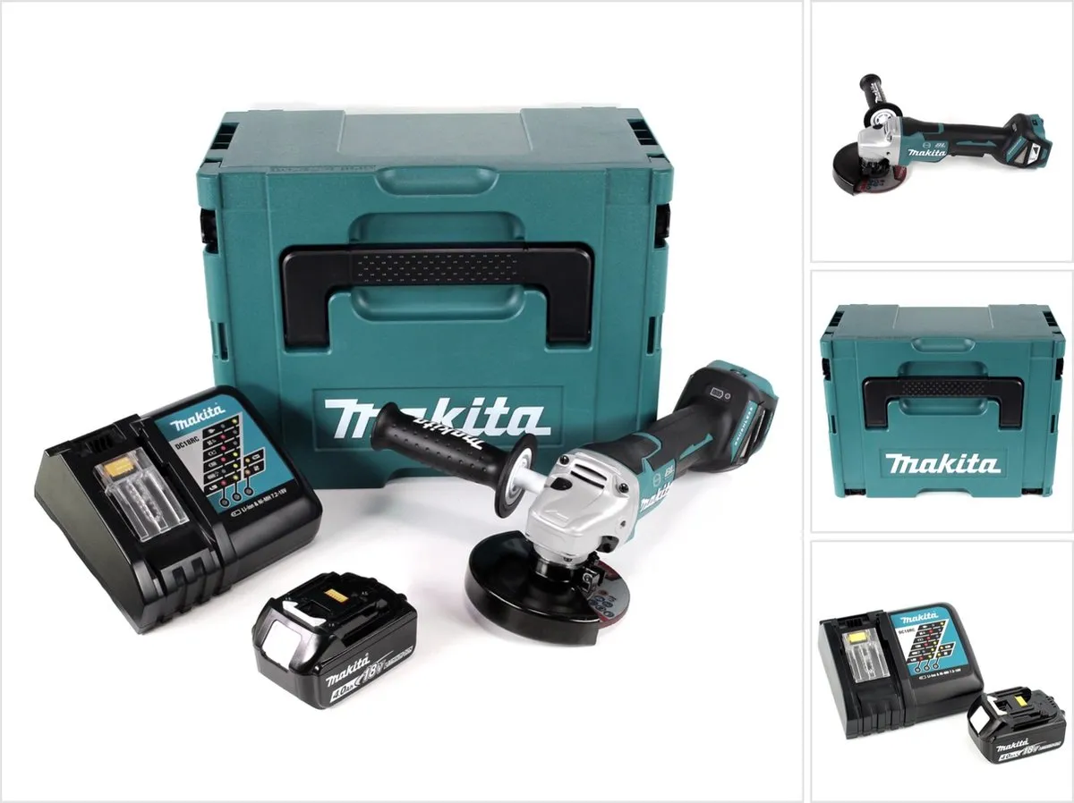 Makita DGA 517 RM1J Haakse Slijper 18V 125mm
