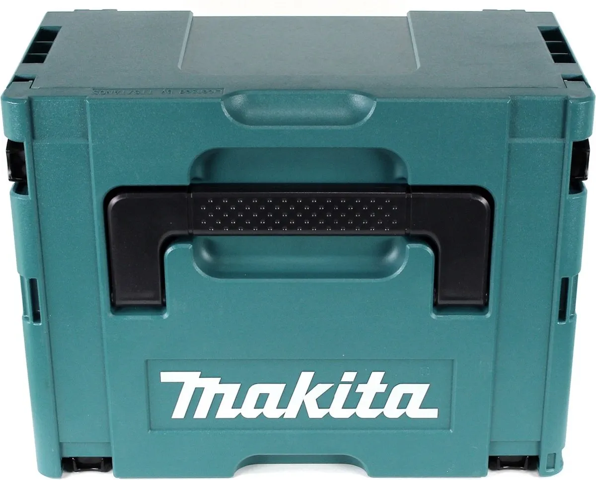 Makita DGA 517 RM1J Haakse Slijper 18V 125mm - Borstelloos - 4.0Ah + Lader + Makpac