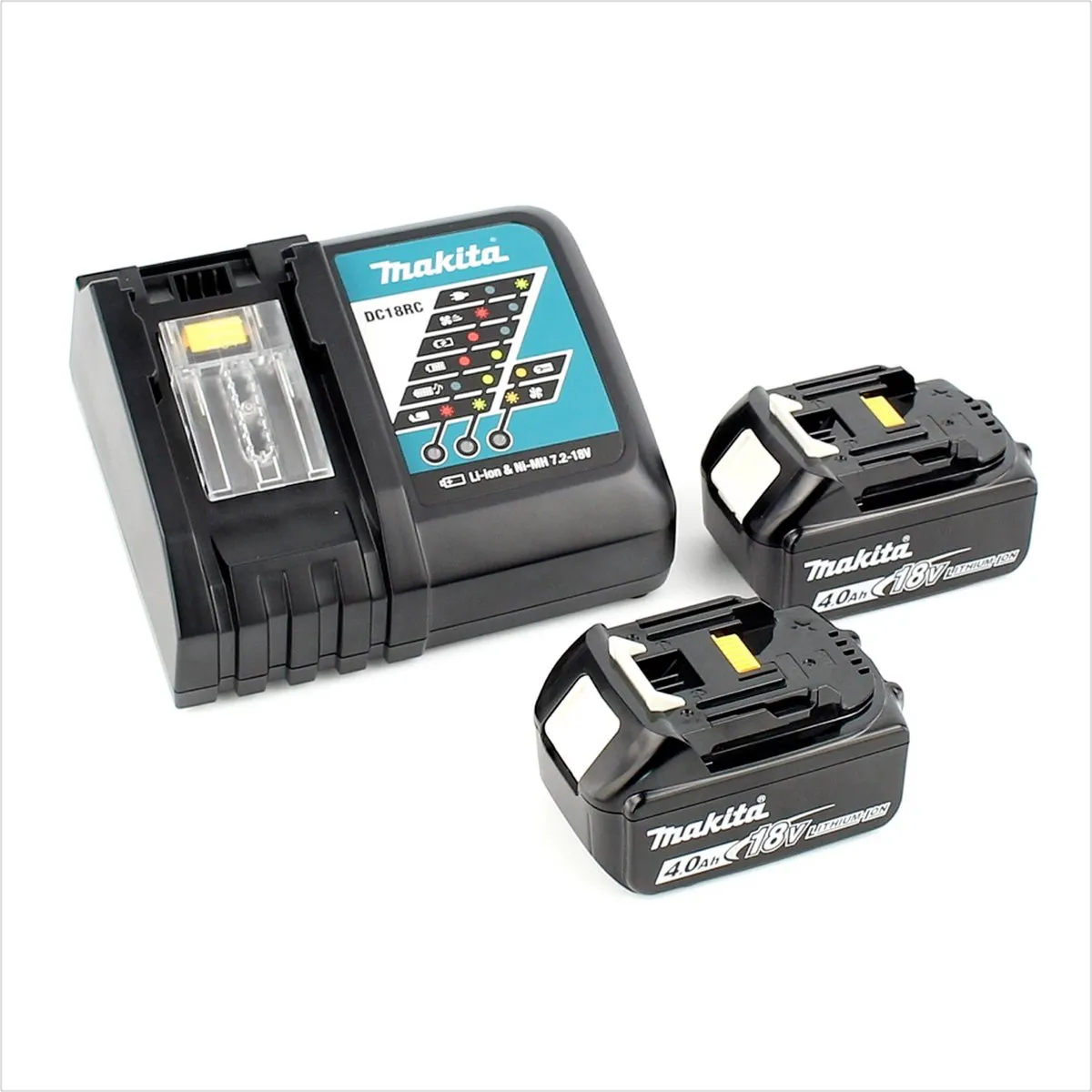 Makita DGA 506 RMJ Haakse Slijper 18V - 125mm Borstelloos - 2x 4.0Ah Accu + Lader