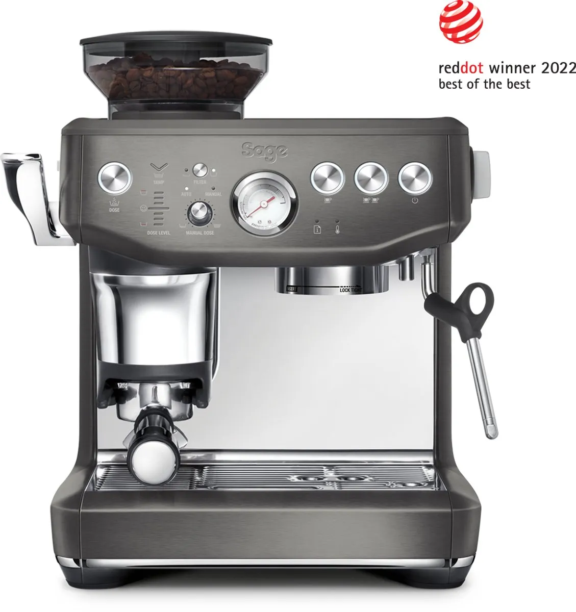 Sage the Barista Impress Black Stainless Steel