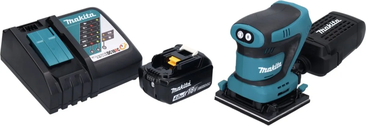 Makita DBO480RM1 Accu-excentrische schuurmachine 18V - 112x102mm - 1x 4,0Ah