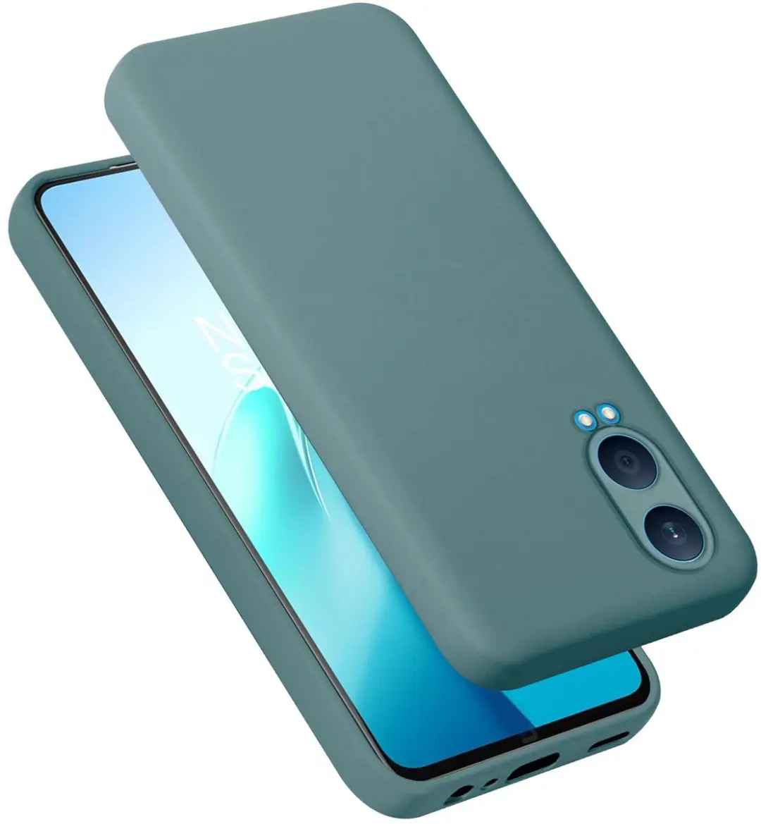 Cadorabo Hoesje geschikt voor OnePlus Nord CE4 Lite in LIQUID GROEN