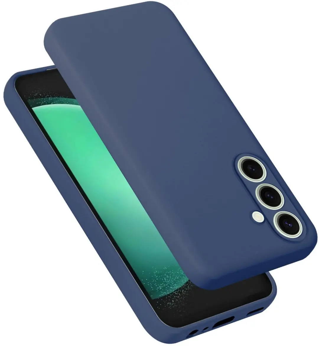 Cadorabo Hoesje geschikt voor Samsung Galaxy S24 FE in LIQUID BLAUW