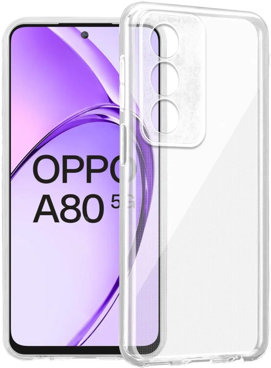 Cadorabo Hoesje geschikt voor OPPO A80 / A3 in VOLLEDIG TRANSPARANT Niet-vergele
