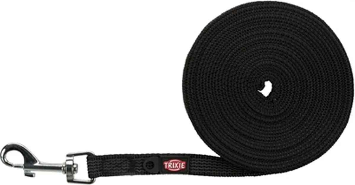 Trixie Hondenriem Sleeplijn - One Size - Zwart