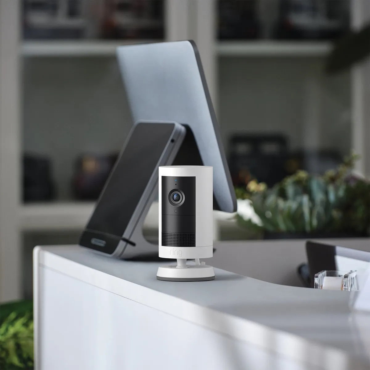 Ring Outdoor Camera Plus B0D23VW9VB Buitencamera - 2K - Wit