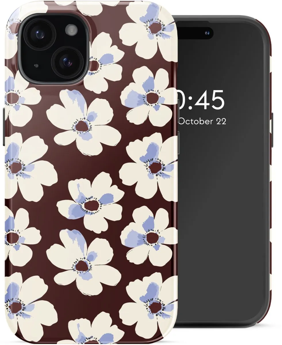 Selencia Hoesje iPhone 15 Choco Flower Pop