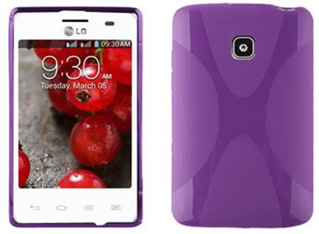 Cadorabo Hoesje geschikt voor LG L3 II (1. SIM) in LILA VIOLET