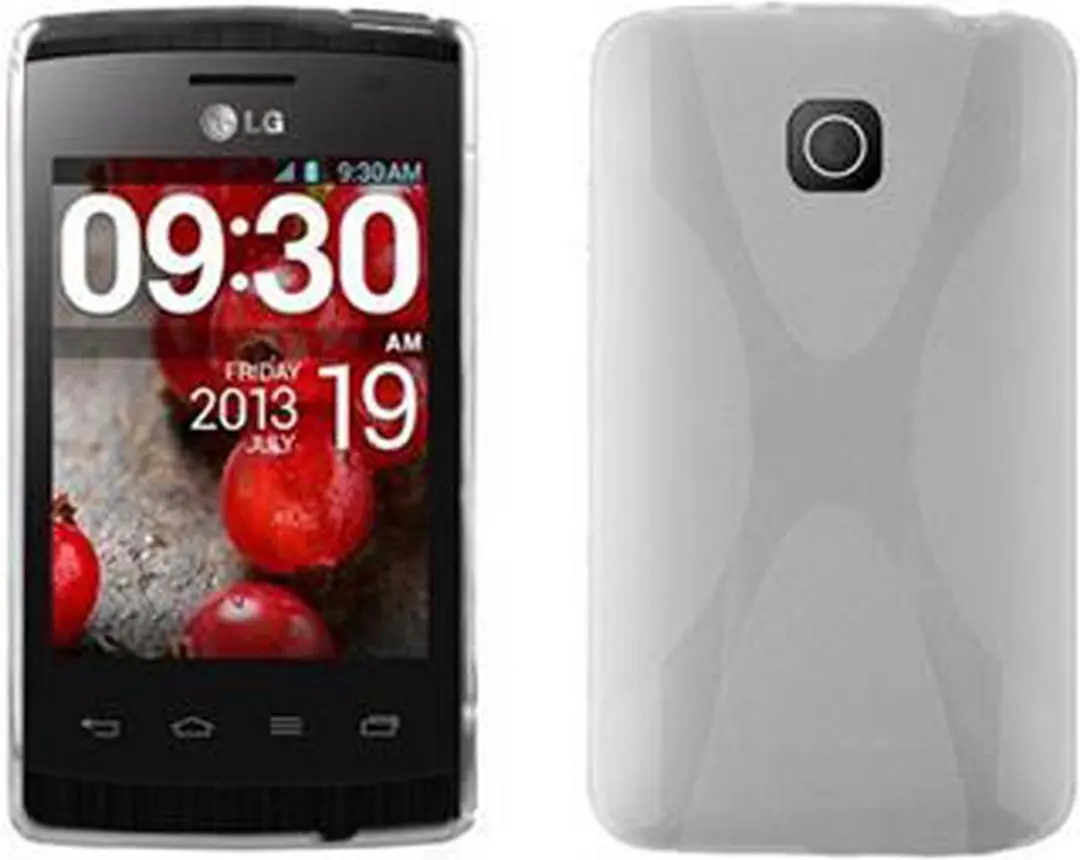 Cadorabo Hoesje geschikt voor LG L1 II in MAGNESIUM WIT