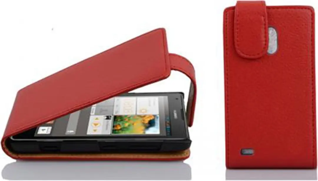 Cadorabo Hoesje geschikt voor Huawei ASCEND G700 in INFERNO ROOD