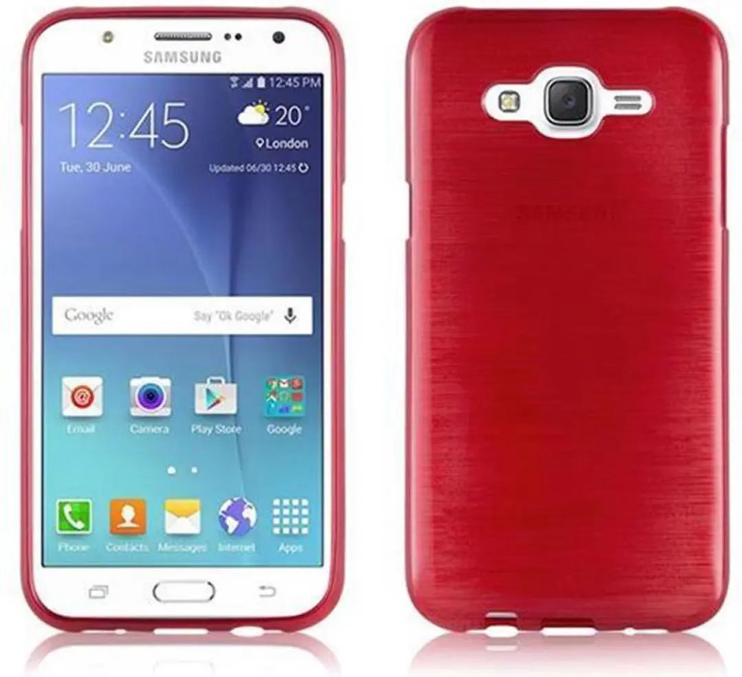 Cadorabo Hoesje geschikt voor Samsung Galaxy J5 2015 in ROOD