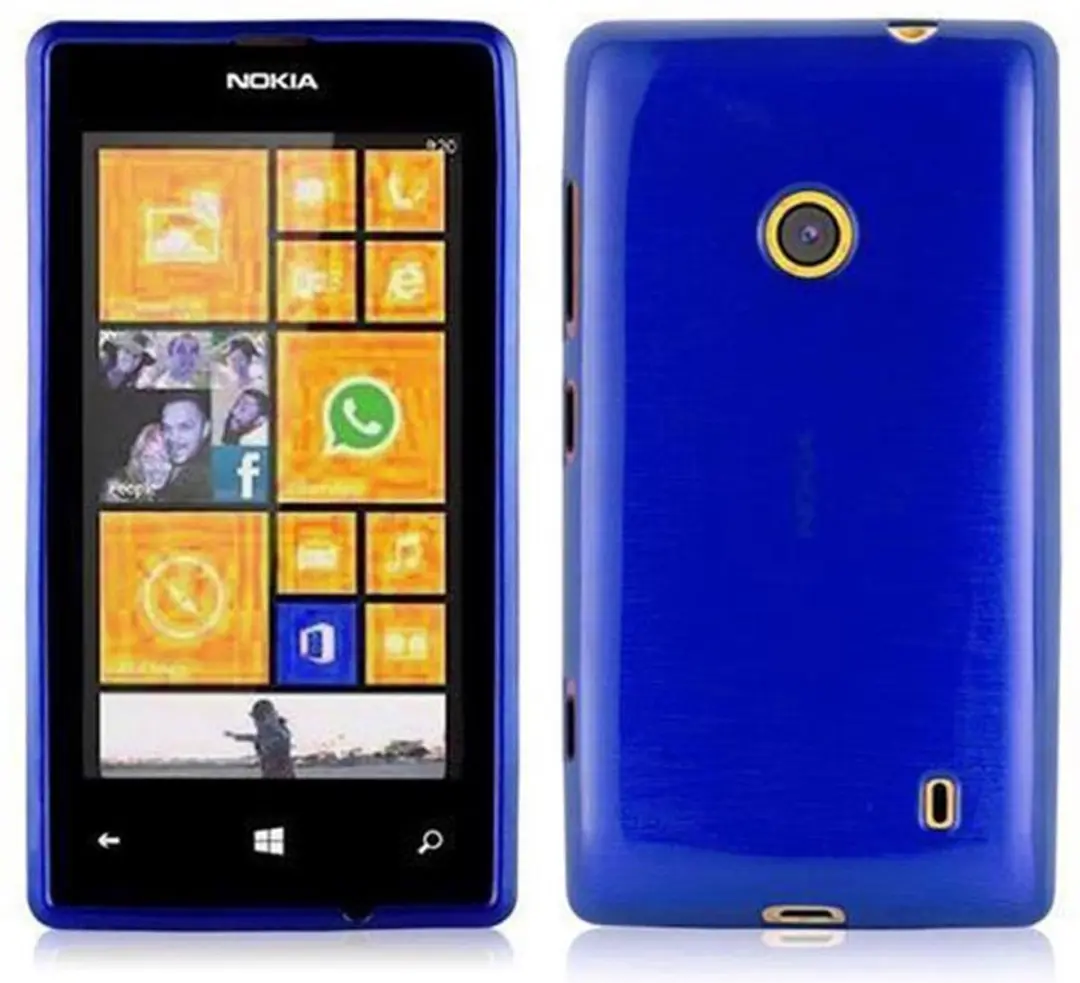 Cadorabo Hoesje geschikt voor Nokia Lumia 525 in BLAUW