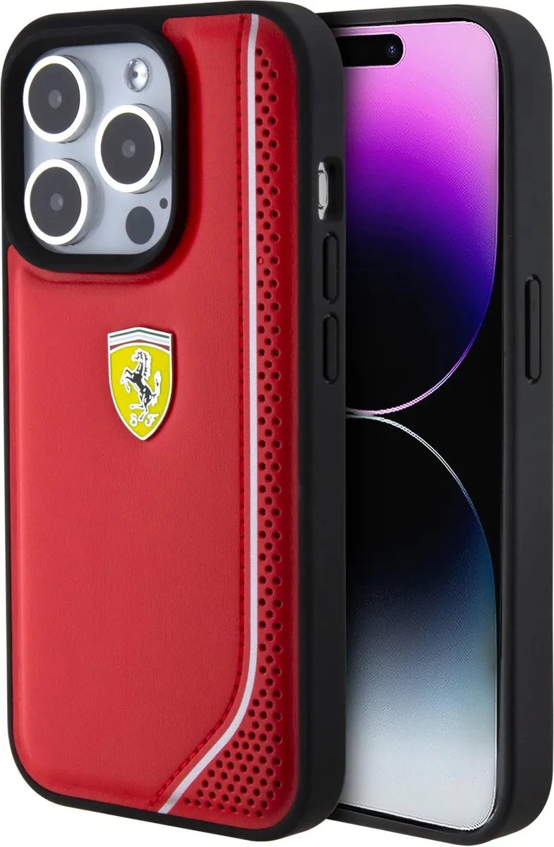Ferrari iPhone 15 Pro Max Hoesje - Rood