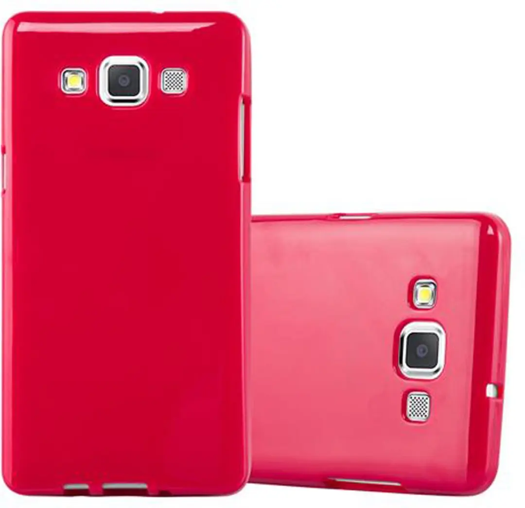 Cadorabo Hoesje geschikt voor Samsung Galaxy A5 2015 in JELLY ROOD
