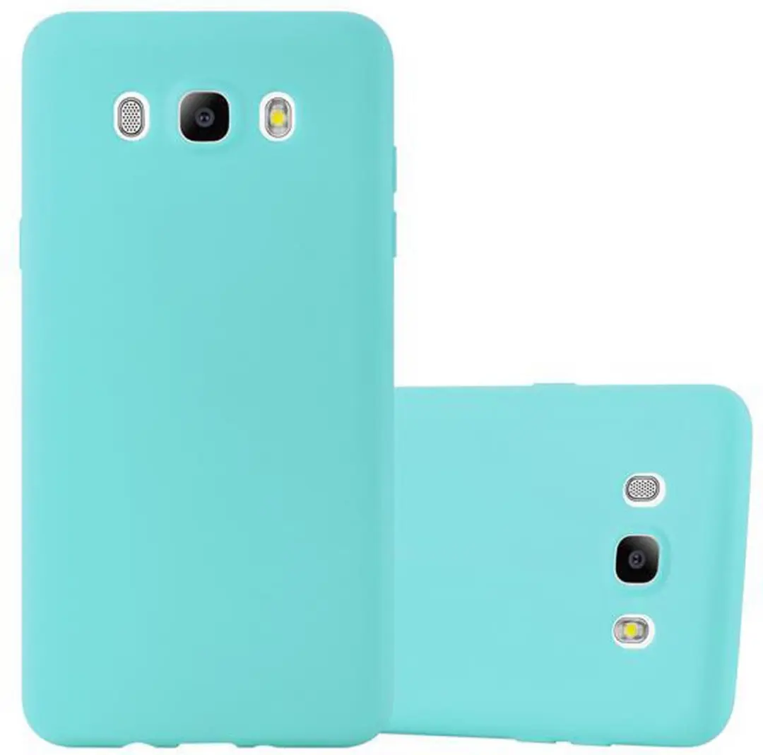 Cadorabo Hoesje geschikt voor Samsung Galaxy J5 2016 in CANDY BLAUW