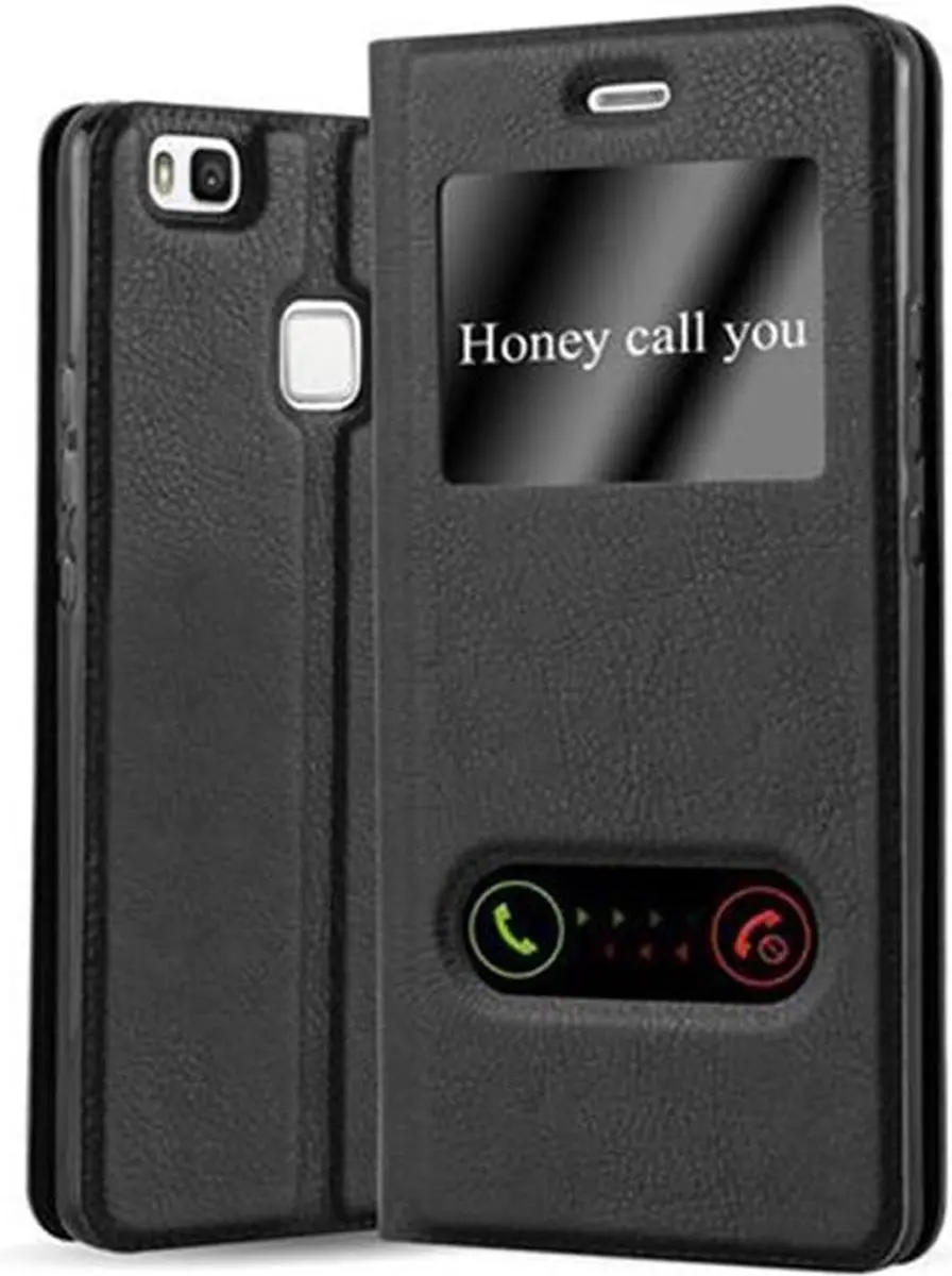 Cadorabo Hoesje geschikt voor Huawei P9 LITE 2016 / G9 LITE in KOMEET ZWART