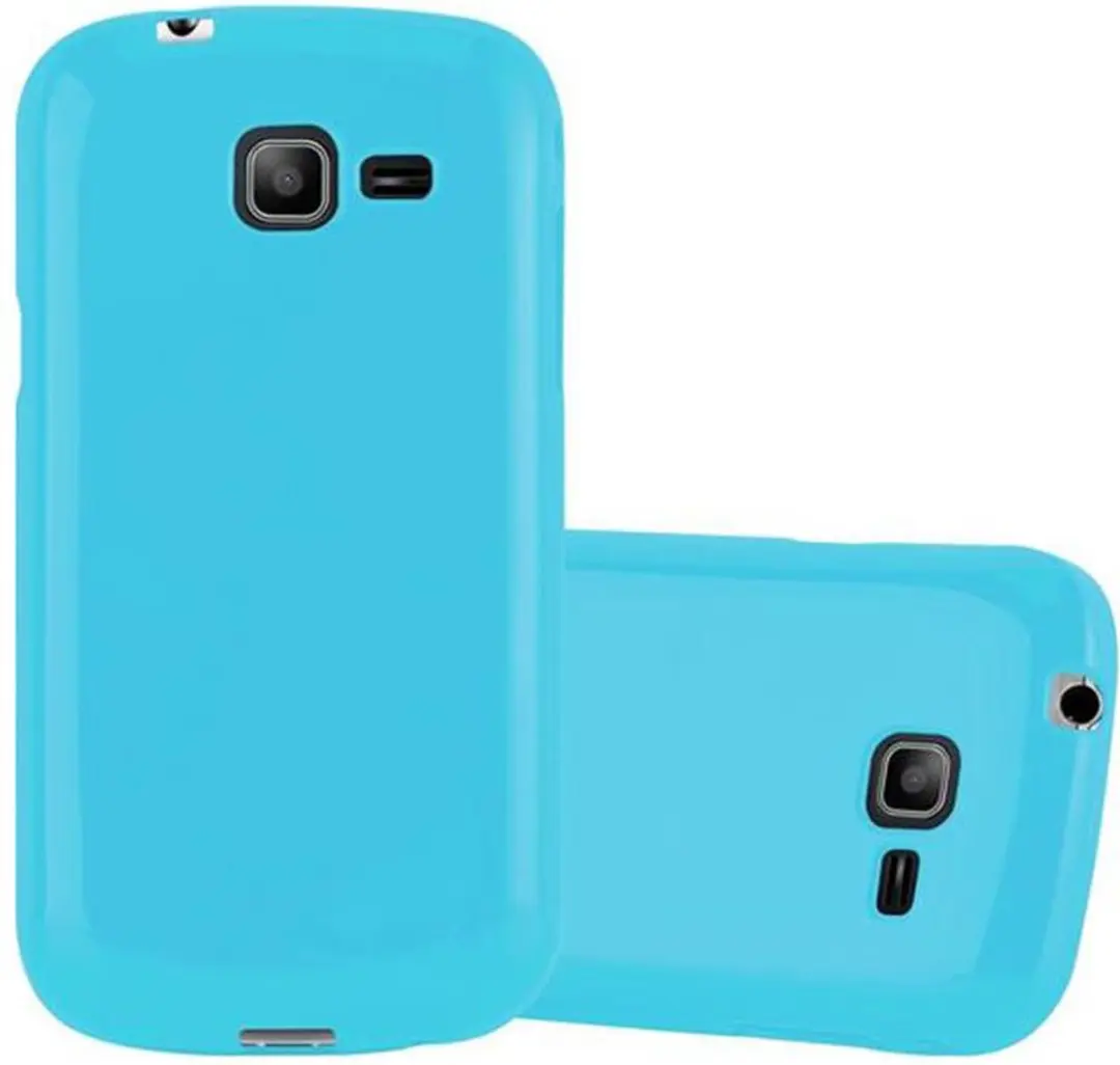 Cadorabo Hoesje geschikt voor Samsung Galaxy TREND LITE in JELLY LICHT BLAUW