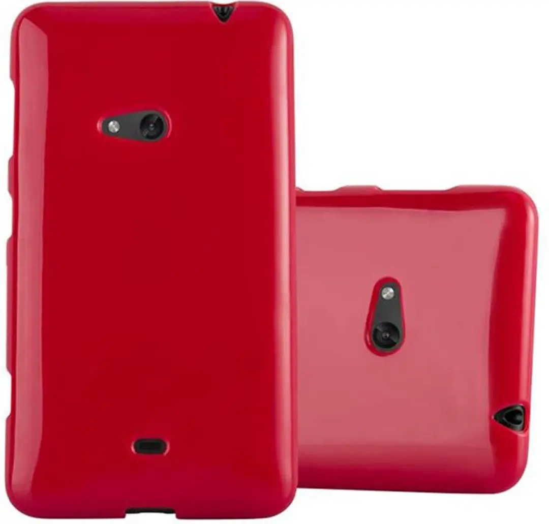 Cadorabo Hoesje geschikt voor Nokia Lumia 625 in JELLY ROOD
