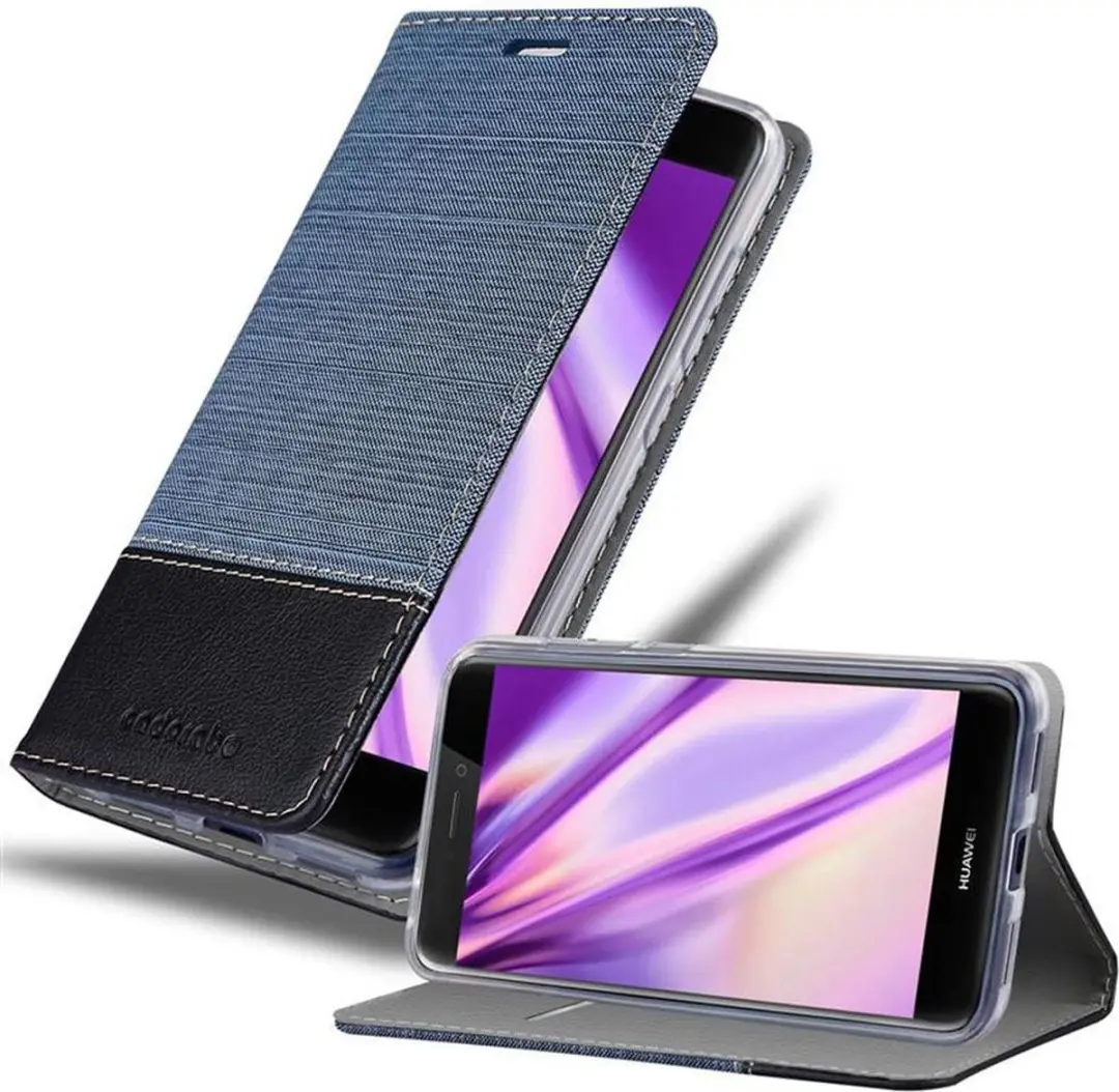 Cadorabo Hoesje geschikt voor Huawei P8 LITE 2017 / P9 LITE 2017 in DONKERBLAUW
