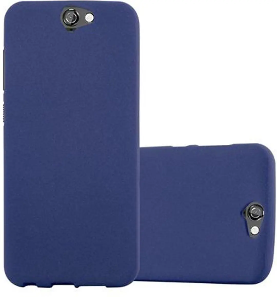 Cadorabo Hoesje geschikt voor HTC ONE A9 in FROST DONKER BLAUW