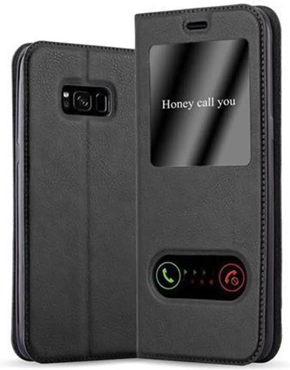 Cadorabo Hoesje geschikt voor Samsung Galaxy S8 in KOMEET ZWART