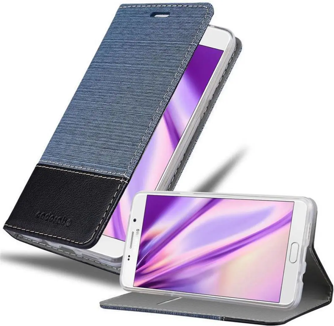 Cadorabo Hoesje geschikt voor Samsung Galaxy A9 2016 in DONKERBLAUW ZWART