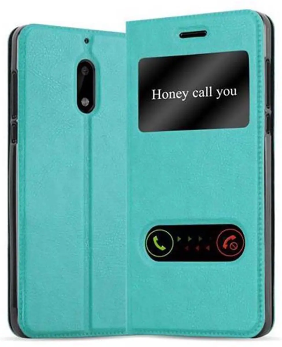 Cadorabo Hoesje geschikt voor Nokia 6 2017 in MUNT TURKOOIS