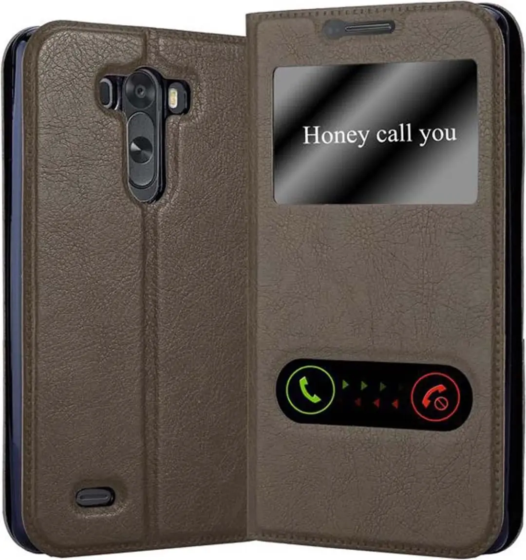Cadorabo Hoesje geschikt voor LG G3 in STEEN BRUIN
