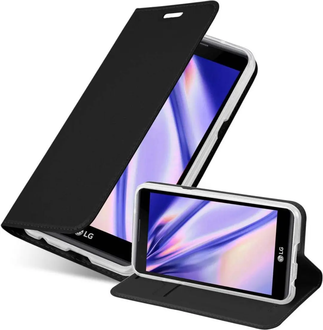 Cadorabo Hoesje geschikt voor LG X POWER in CLASSY ZWART