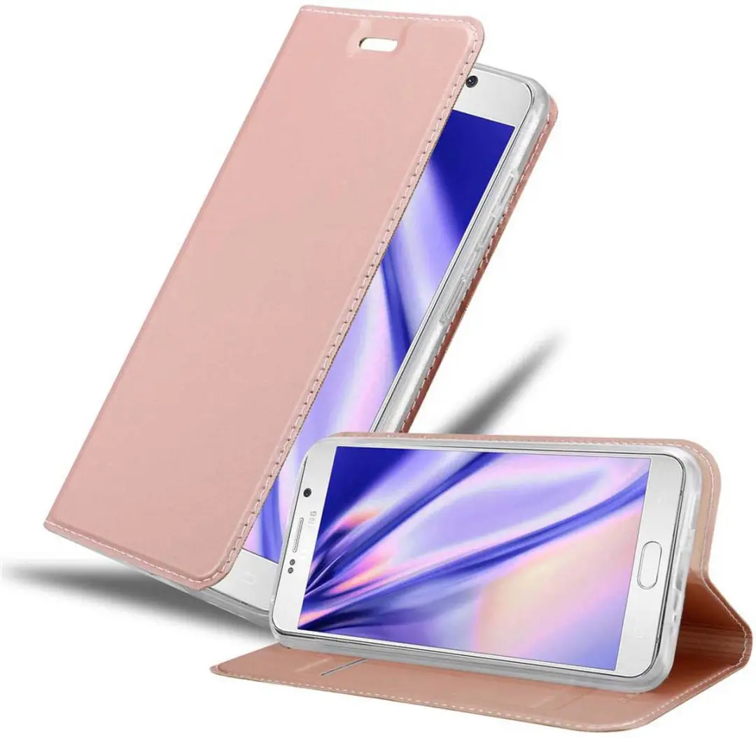 Cadorabo Hoesje geschikt voor Samsung Galaxy NOTE 5 in CLASSY ROSE GOUD