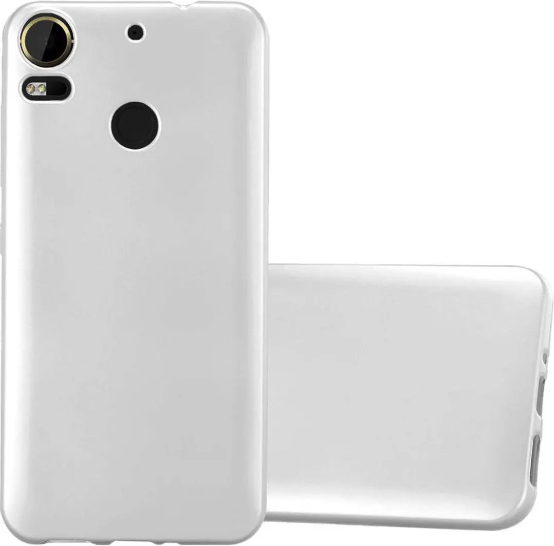 Cadorabo Hoesje geschikt voor HTC Desire 10 PRO in METALLIC ZILVER