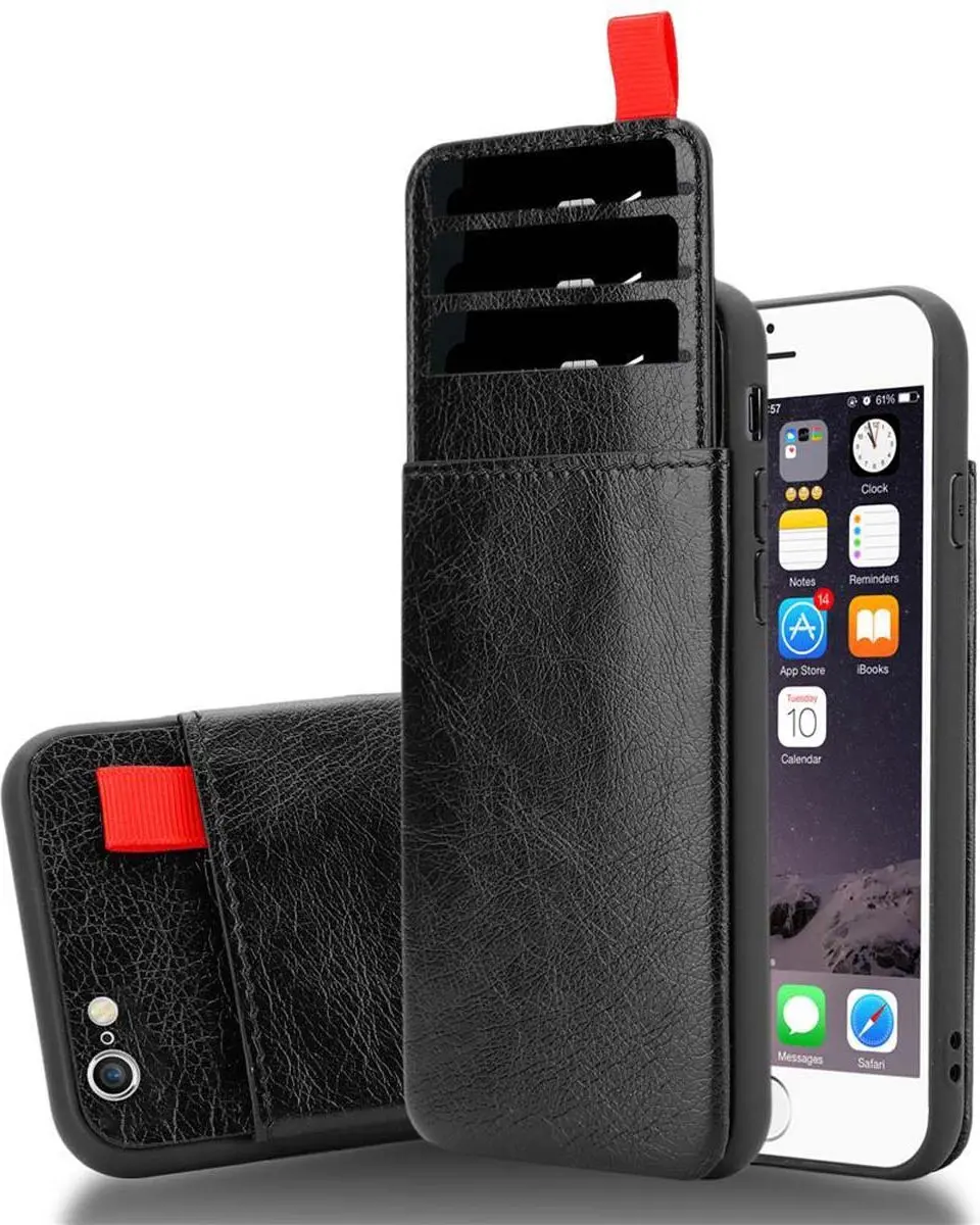 Cadorabo Hoesje geschikt voor Apple iPhone 6 PLUS / 6S PLUS in EBONY ZWART